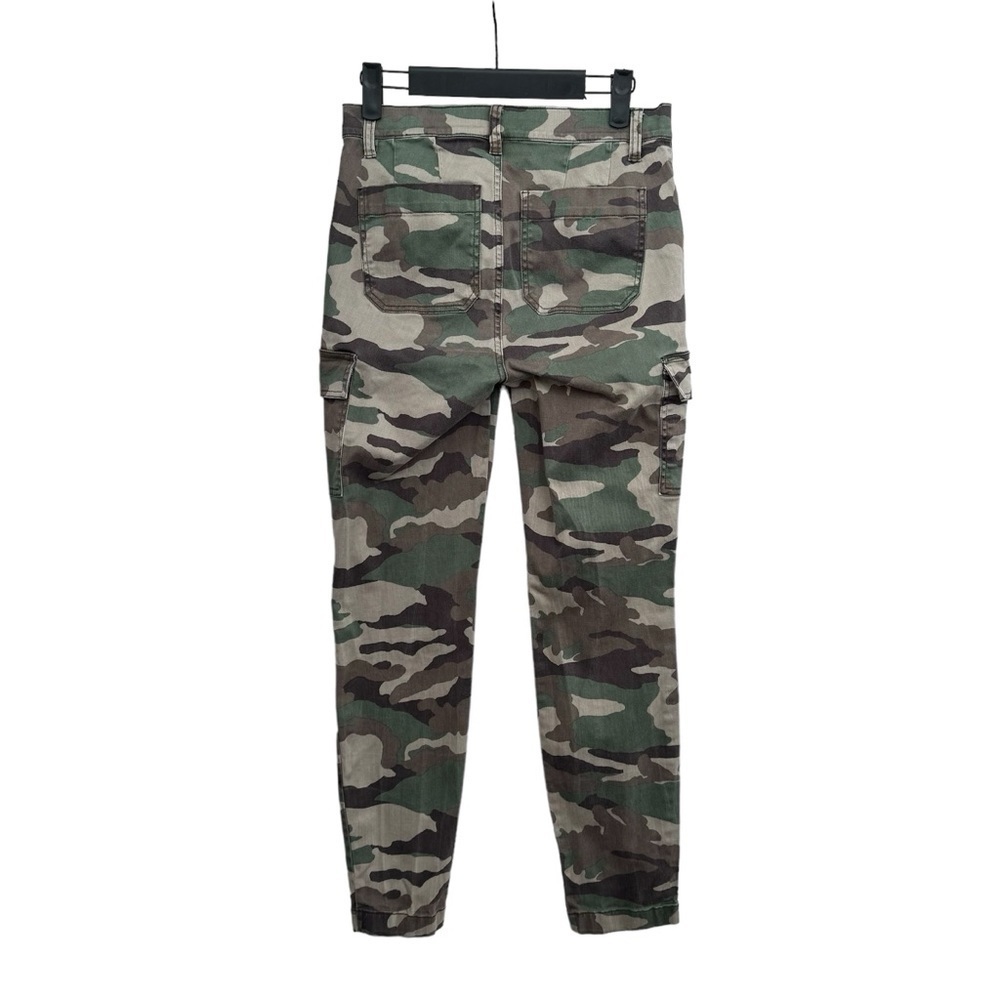 J. Crew 9” Cargo Toothpick Women’s Jeans Camouflage size 26 Green High Rise Camo - Picture 2 of 10